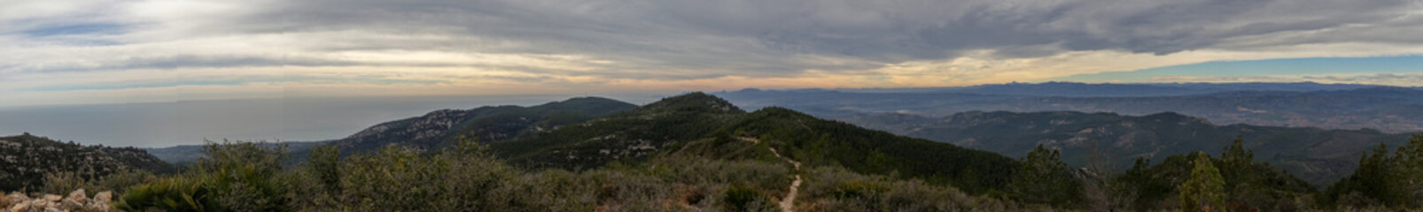The mountains of the sierra de irta in Alcocebre