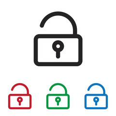Padlock vector icon