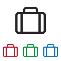 Briefcase vector icon