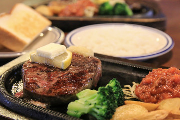 grilled beef sirloin steak