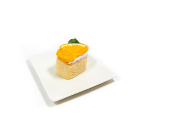 Sweet Cake on white dish