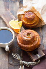 Swedish Cinnamon Buns and coffee