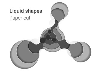 abstract liquid figure