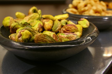 A Bowl with pistachios