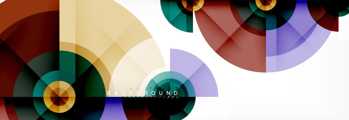 Geometric circle abstract background, creative geometric wallpaper.