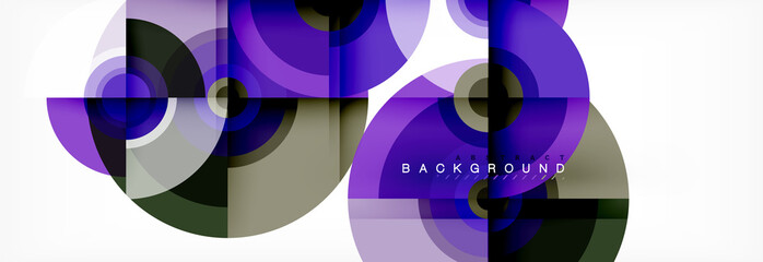 Fototapeta premium Circular vector abstract background