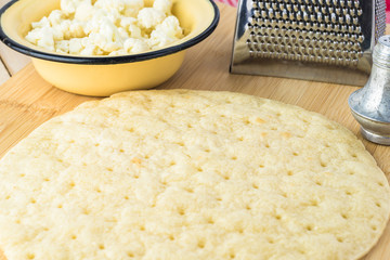 Cauliflower pizza crust.