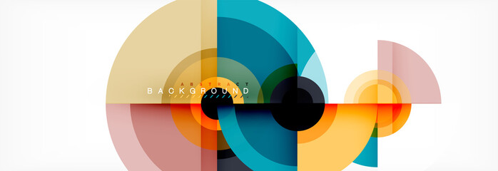 Abstract background circle design