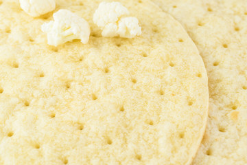 Cauliflower pizza crust.