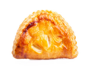 Fruit pie isolated on white background