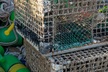 Stonington Harbor Maine Lobster Traps