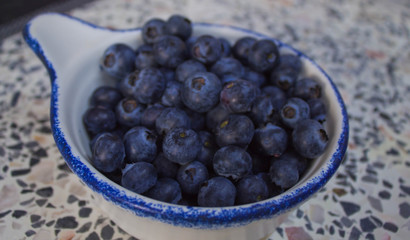 blueberries in a bowl