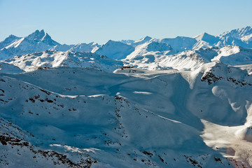 Meribel Mottaret Mont Vallon 3 Valleys ski area French Alps France