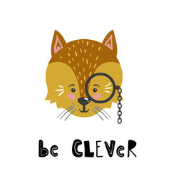 Cute cartoon little animal Childish print for nursery