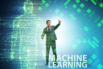Machine learning concept as modern technology