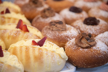 Tasteful Pastry in a cafe shop