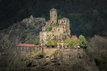 Fototapeta na wymiar Usti nad Labem, Czech Republic: Strekov Castle