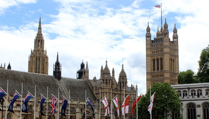 Palace of Westminster in London, United Kingdom, also known as House of Parliament