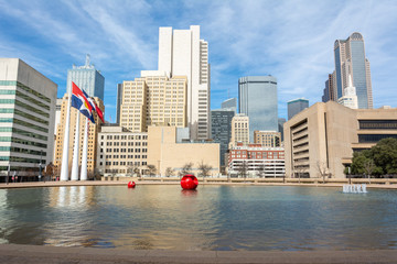 Skyline in downtown Dallas, TX