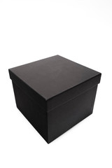 Black box on white background