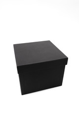Black box on white background