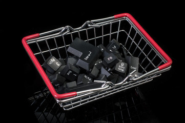  keyboard keys in the shopping cart
