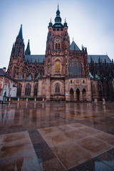 Fototapeta na wymiar Famous St. Vitus Cathedral Prague, Czech Republic