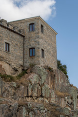 Fototapeta na wymiar exterior view of the Castillo de las Navas del Marques, province of Avila. Castilla y León Spain.