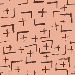 Tie Dye Japanese Geometric Autumn Seamless Pattern. Scribble Cartoon Doodle Craft Texture. Boho Tie Dye Japan Batik. Geo Wabi Sabi Patchwork Kimono Print. Scribble Craft Doodle Seamless Collage