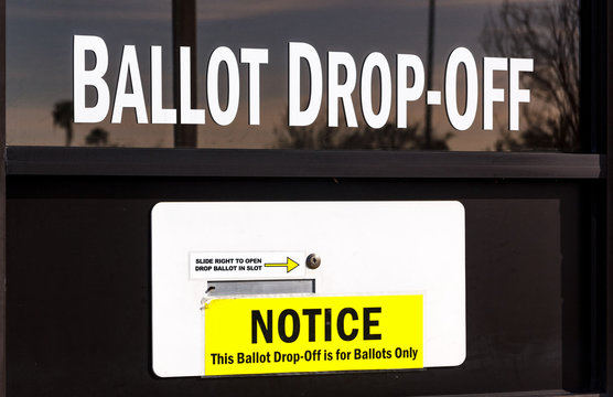 Ballot Drop Off Slot For Absentee And Mail In Ballots