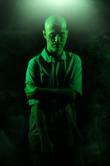 zombie man in green