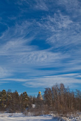 Winter view of the New Jerusalem Monastery, Istra, Russia