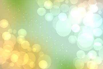 Obraz premium Abstract gradient green light and yellow colorful spring or summer bokeh background. Beautiful texture.
