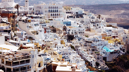 Fototapeta premium Oia wieś Santorini, Morze Egejskie, Grecja