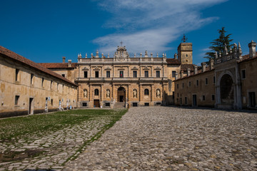 Fototapeta na wymiar The Certosa of San Lorenzo, in Padula, Italy.