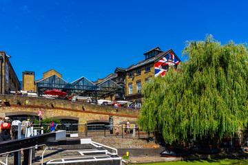Camden market in London, England, UK