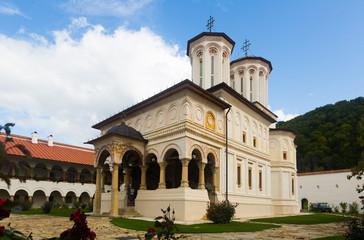 Fototapeta na wymiar Monastery Horezu is architectural landmark