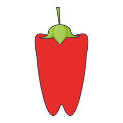 pepper fresh vegetable cartoon