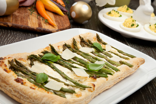 Asparagus Parmesan Puff Pastry