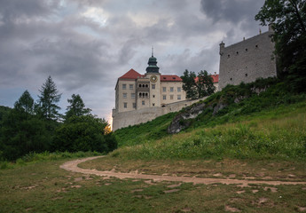 Fototapeta na wymiar Castle in Pieskowa Skala in Ojcowski National Park, Malopolskie, Poland