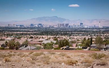 Poster Las Vegas Strip-paradijs in de woestijn © Paul