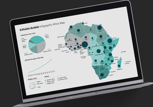 Africa Map Infographic Layout