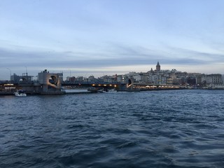 Fototapeta premium Ships on Istanbul Bosphorus