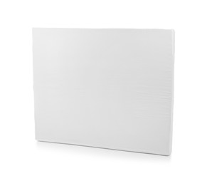 Modern comfortable orthopedic mattress isolated on white