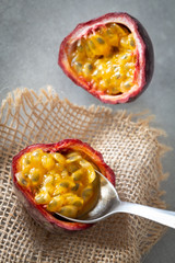 passion fruit. Tasty and healthy tropical fruit