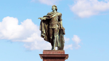 Fototapeta na wymiar Statue of king Gustaf III in Stockholm, Sweden