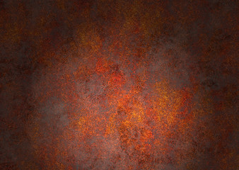 rust wall background with spot light effect