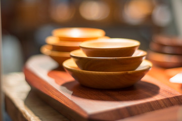 Small dishes in a local market in Costa Rica, showing great precission on the artisan women that made them.