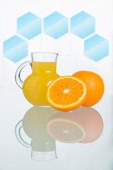 Still life with oranges