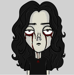 Bloody girl